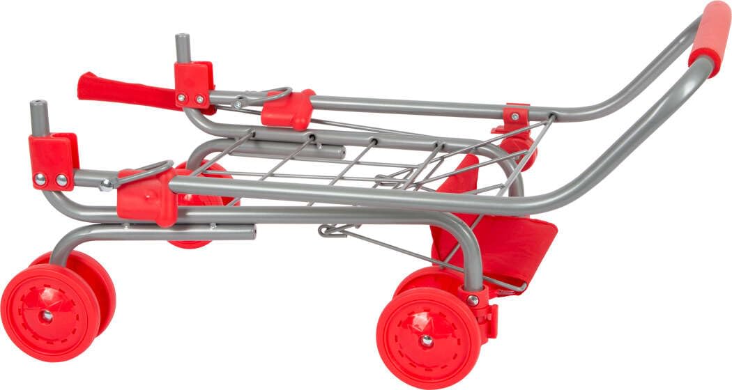 smallfoot Carrello spesa giocattolo metallo argento 60 cm