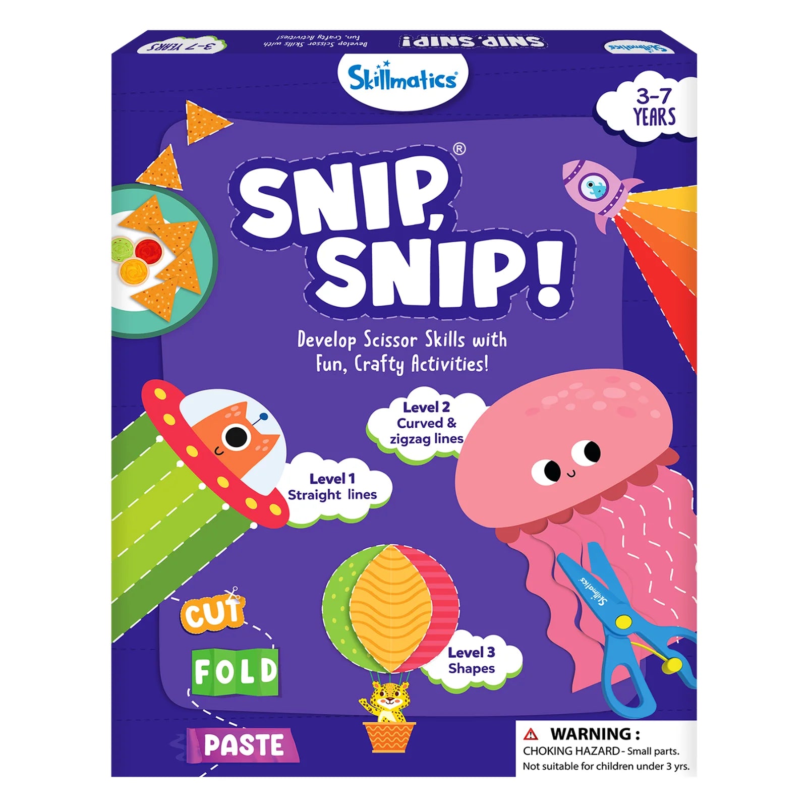 Skillmatics Snip Snip kit ritaglio forbici 3-7 anni