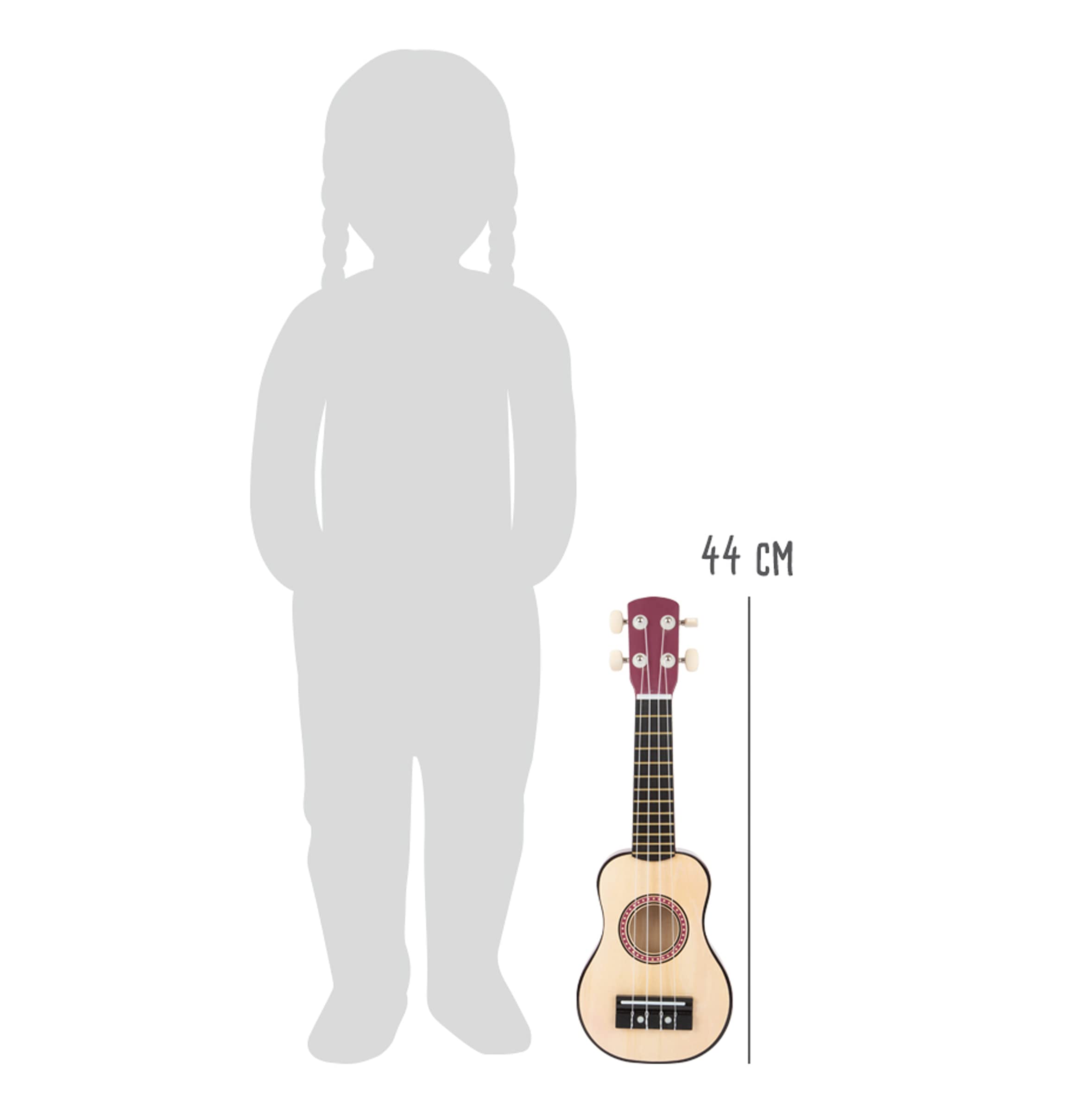 smallfoot 11750 ukulele legno corde nylon bambini