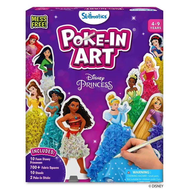 Skillmatics Poke-in Art Disney Princess kit creativo 4-9 anni