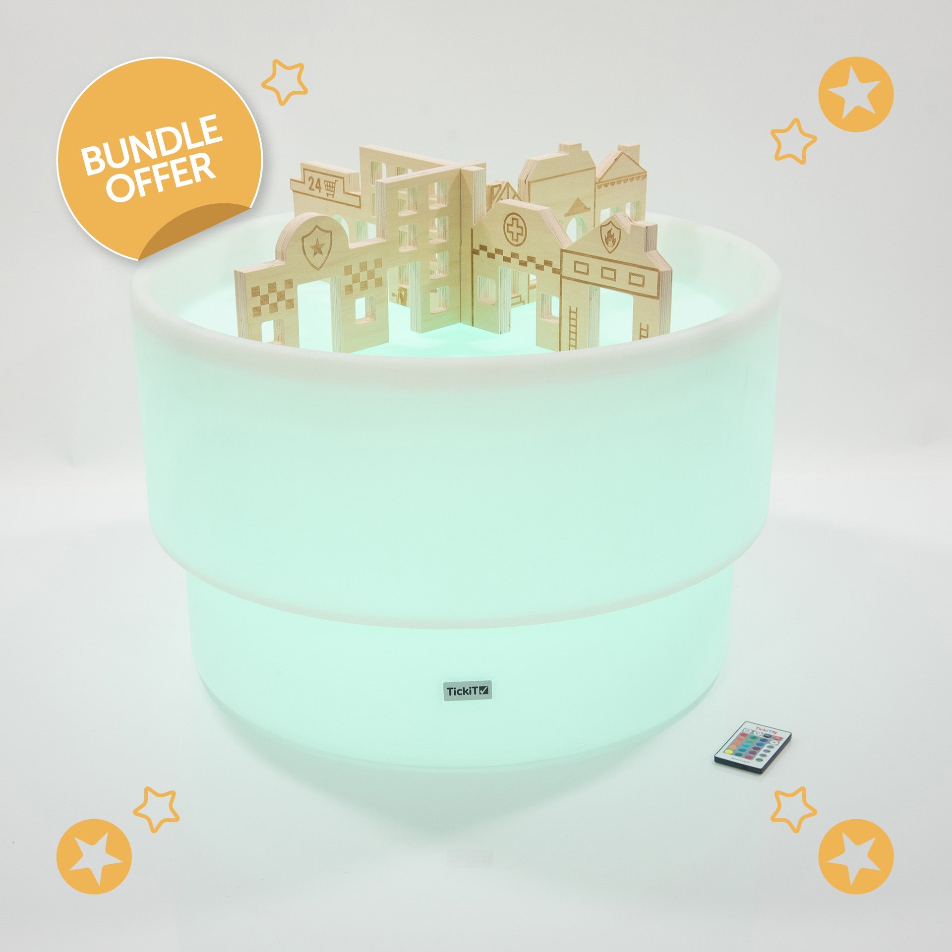 Tickit Discovery Glow Table tavolo luminoso divisori città