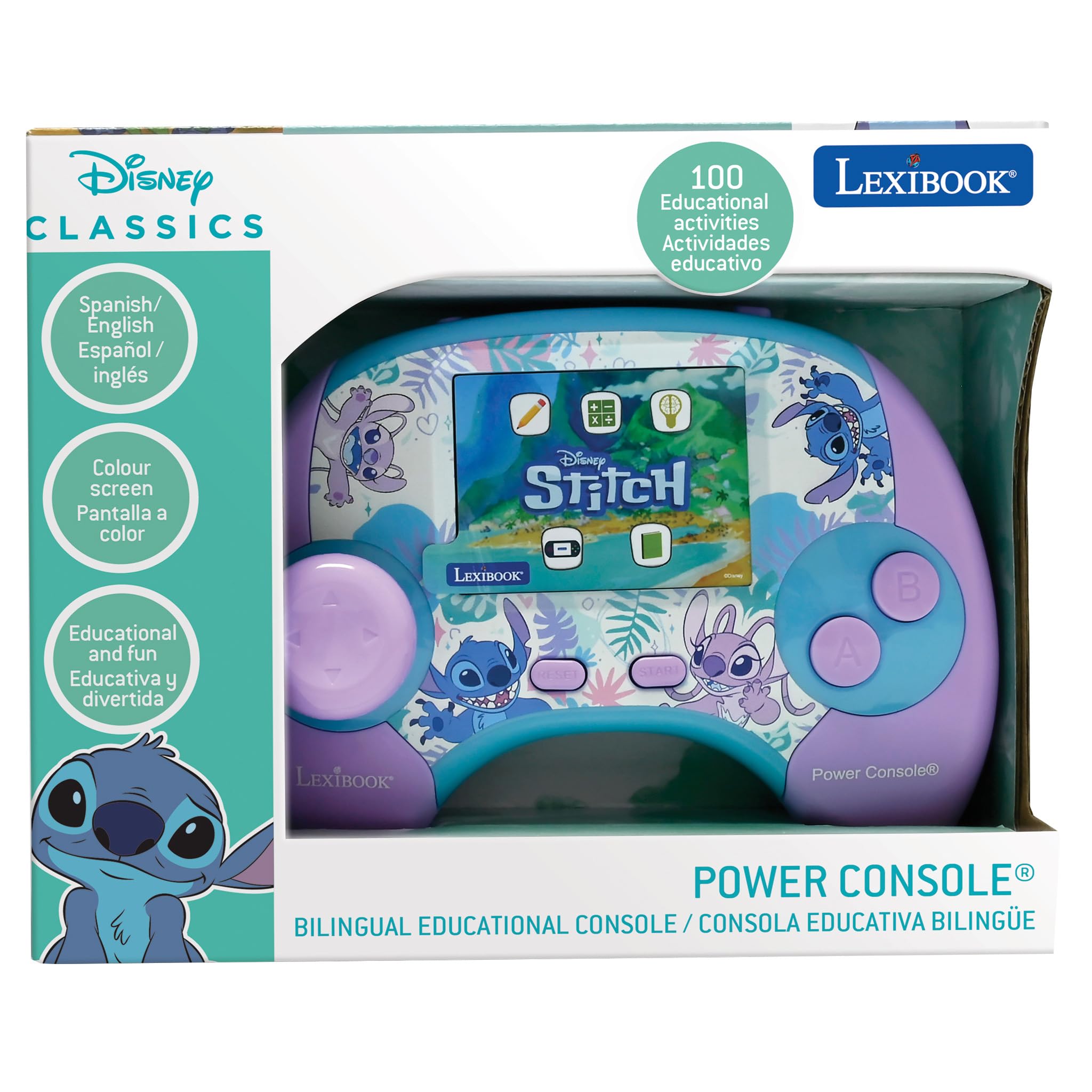 Lexibook Power Console JCG100Di2 console educativa Stitch 100 attività