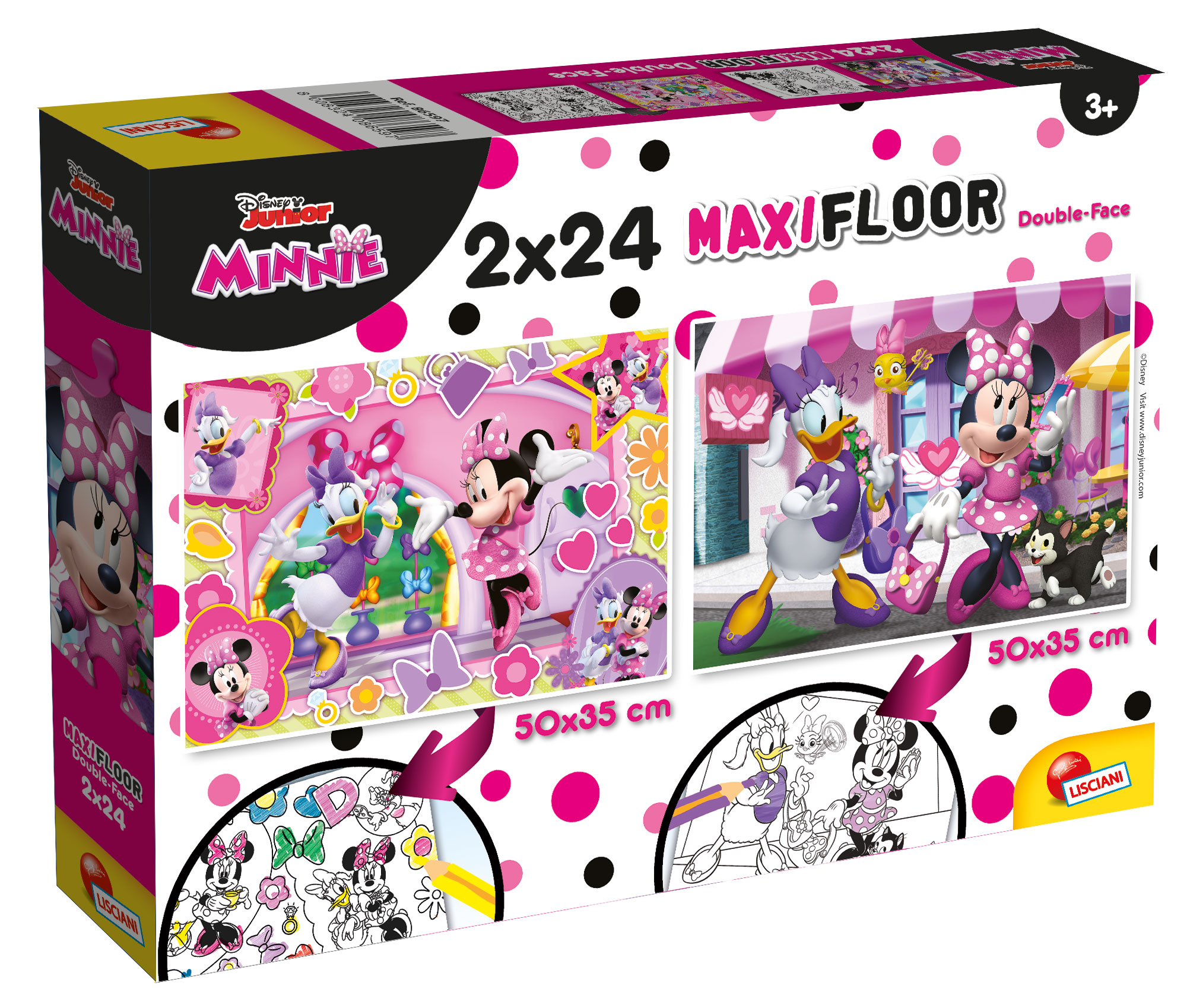Lisciani Disney Maxifloor 2x24 Minnie puzzle bambini