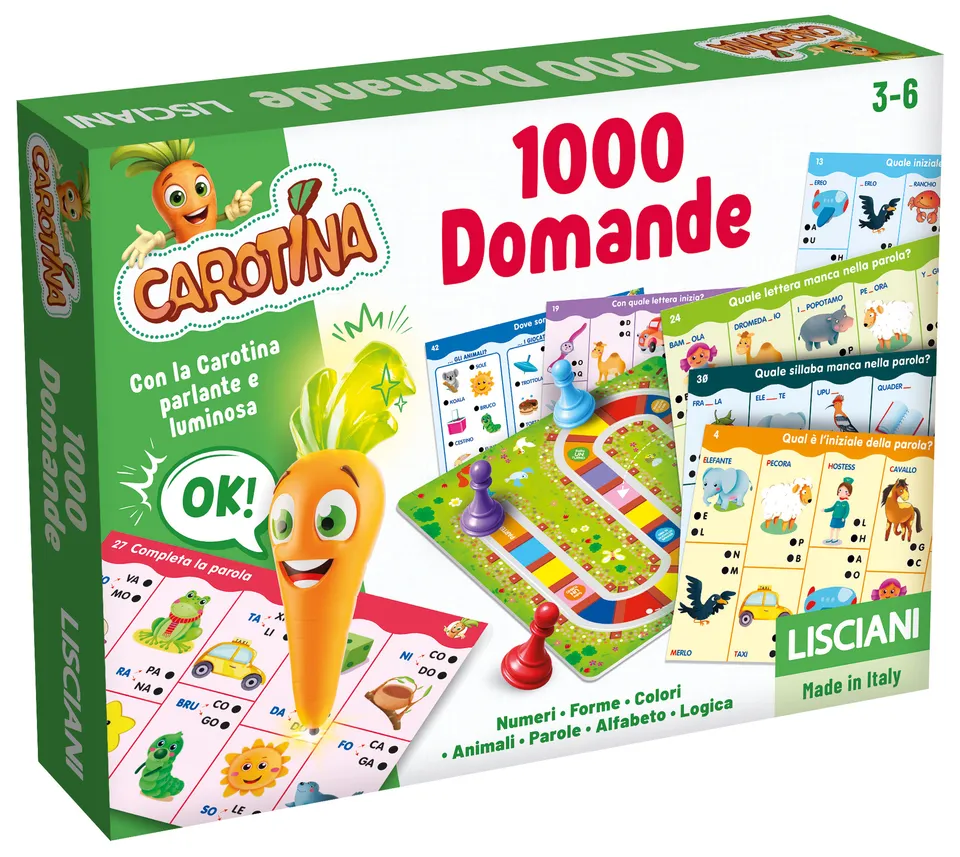 Lisciani Carotina Penna Parlante 1000 Domande gioco quiz