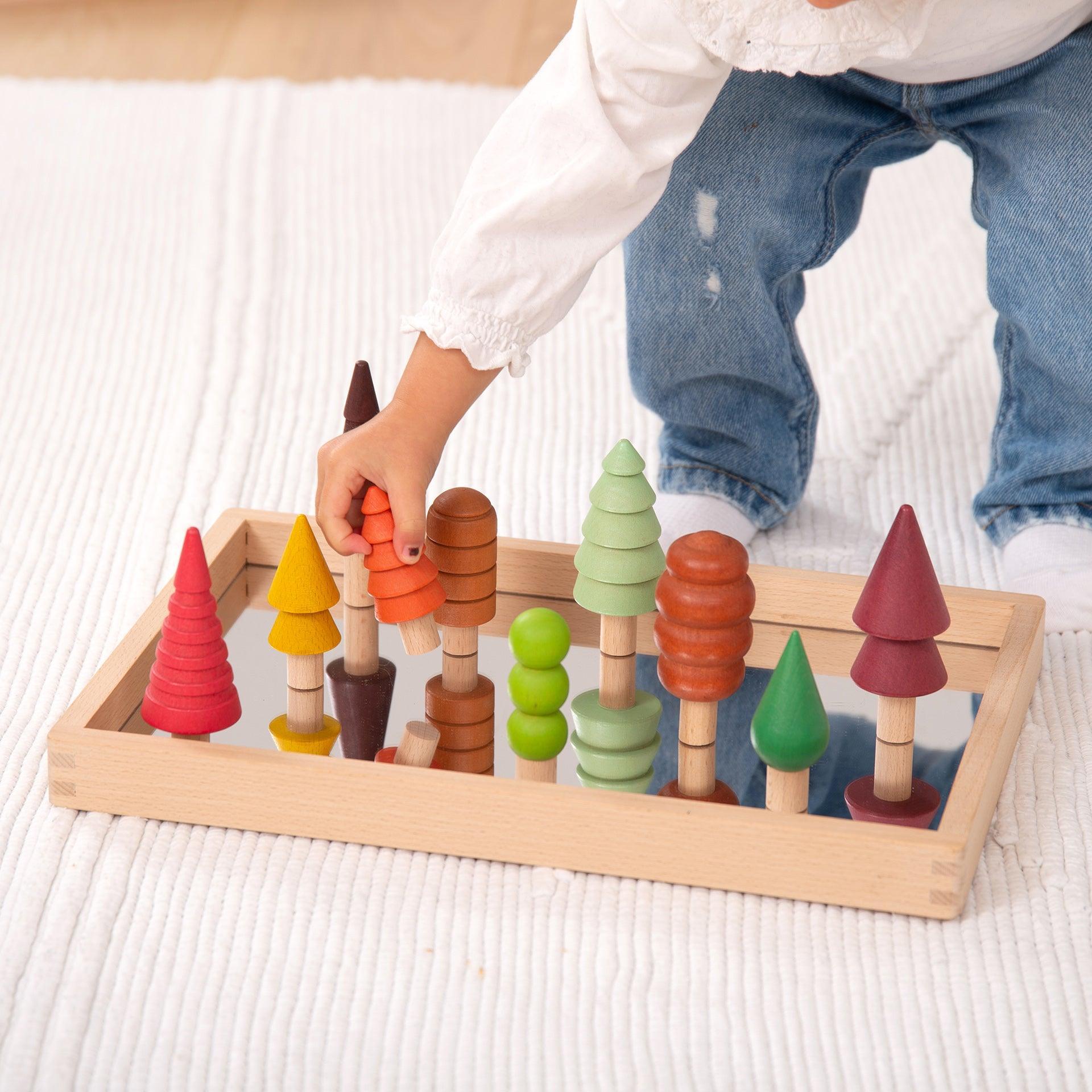 Tickit Seasonal Woodland alberi legno 10 pezzi stagioni