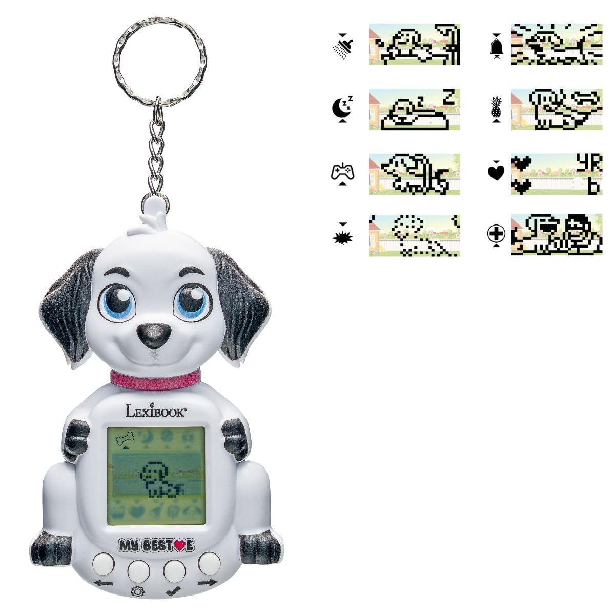 Lexibook My Best-E JLMBDOG console cane virtuale bianco