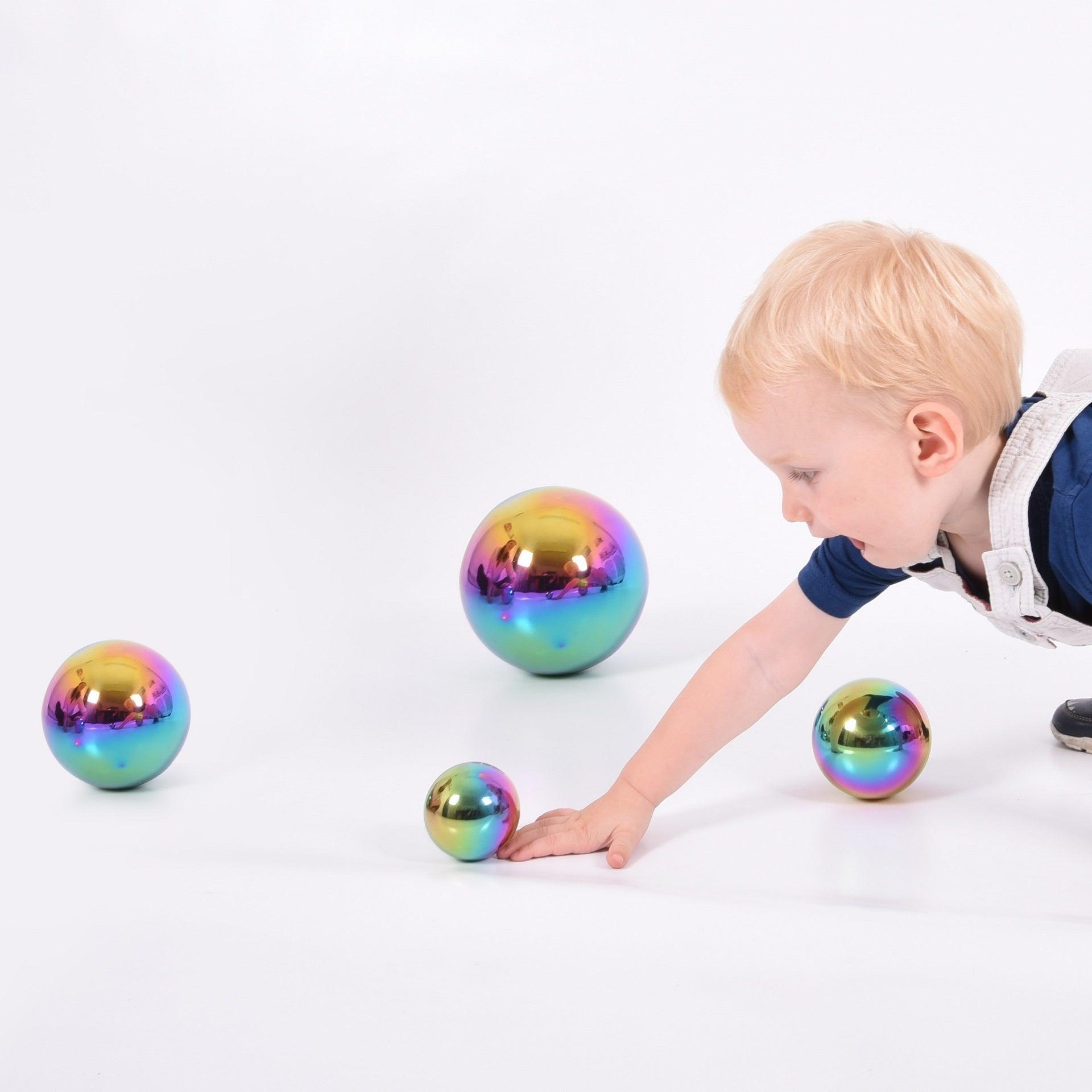 Tickit Sensory Steel Colour Burst Balls palline acciaio 4 pz