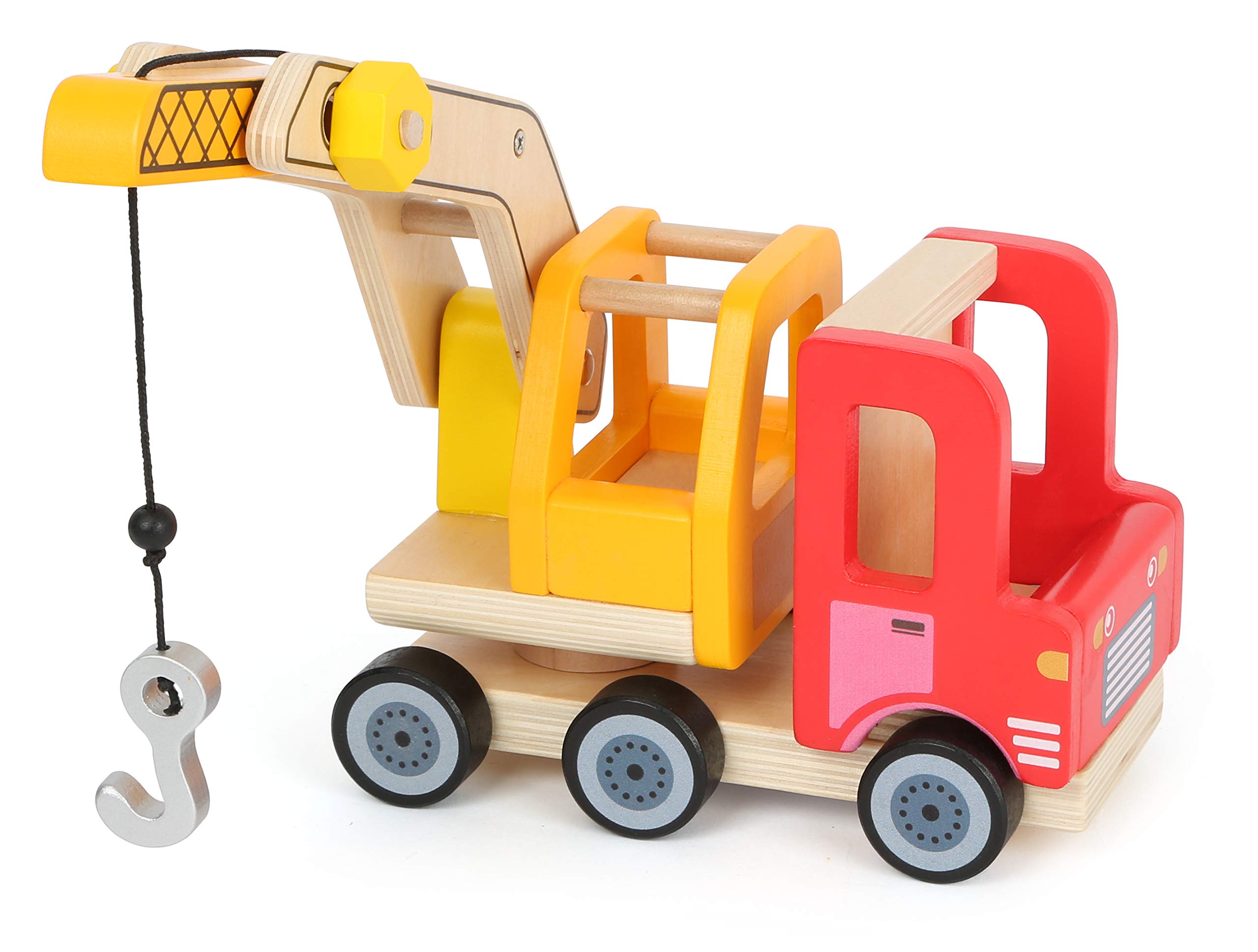 smallfoot Autocarro Gru 12008 carrello gru legno girevole