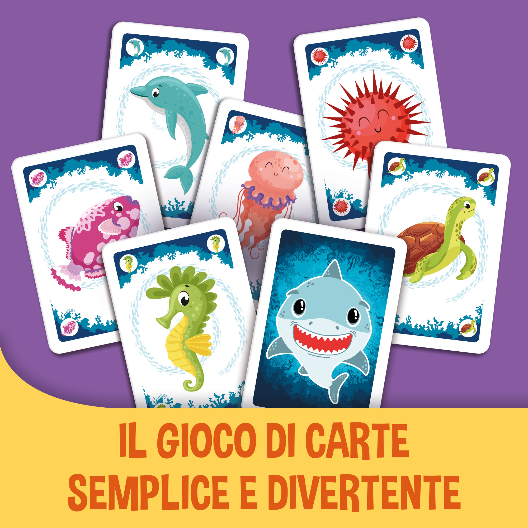 Lisciani Ludoteca Carte Bambini Squalo gioco di carte