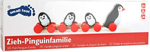 smallfoot 2492 famiglia pinguini gioco da tirare legno