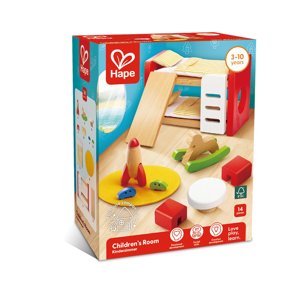 Hape Cameretta Moderno mobili casa bambole legno