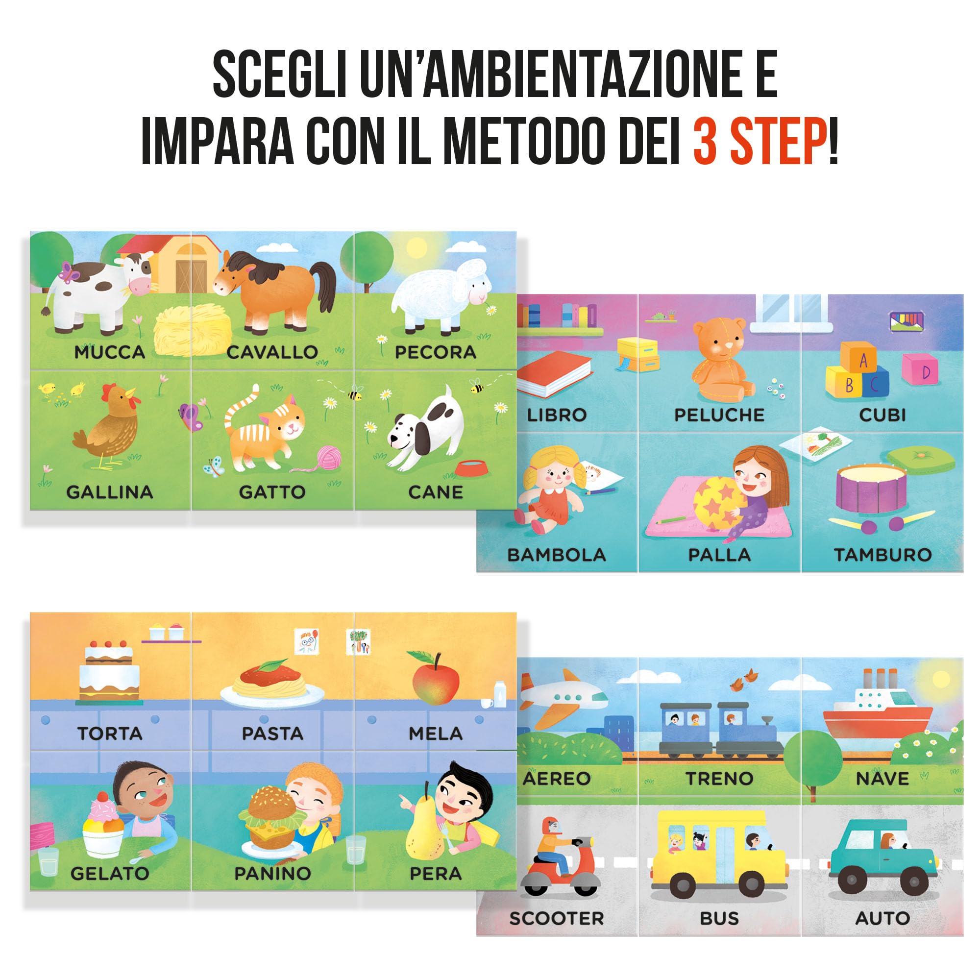 Headu Scrivo e Leggo lavagnetta magnetica 3-6 anni lettere