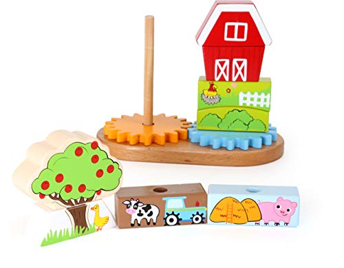 smallfoot 10051 Fattoria puzzle incastro legno motricità