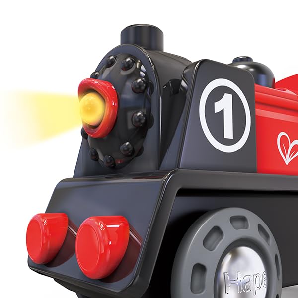 Hape Locomotiva a Batteria trenino rosso con luce