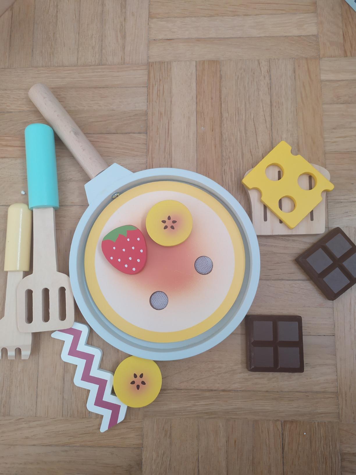 smallfoot 11467 set pancake legno cucina 3 anni