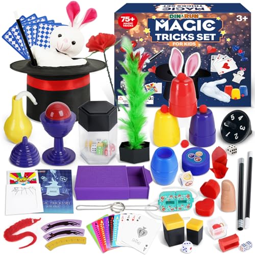 DINORUN set magia bambini cappello e bacchetta 24 pezzi
