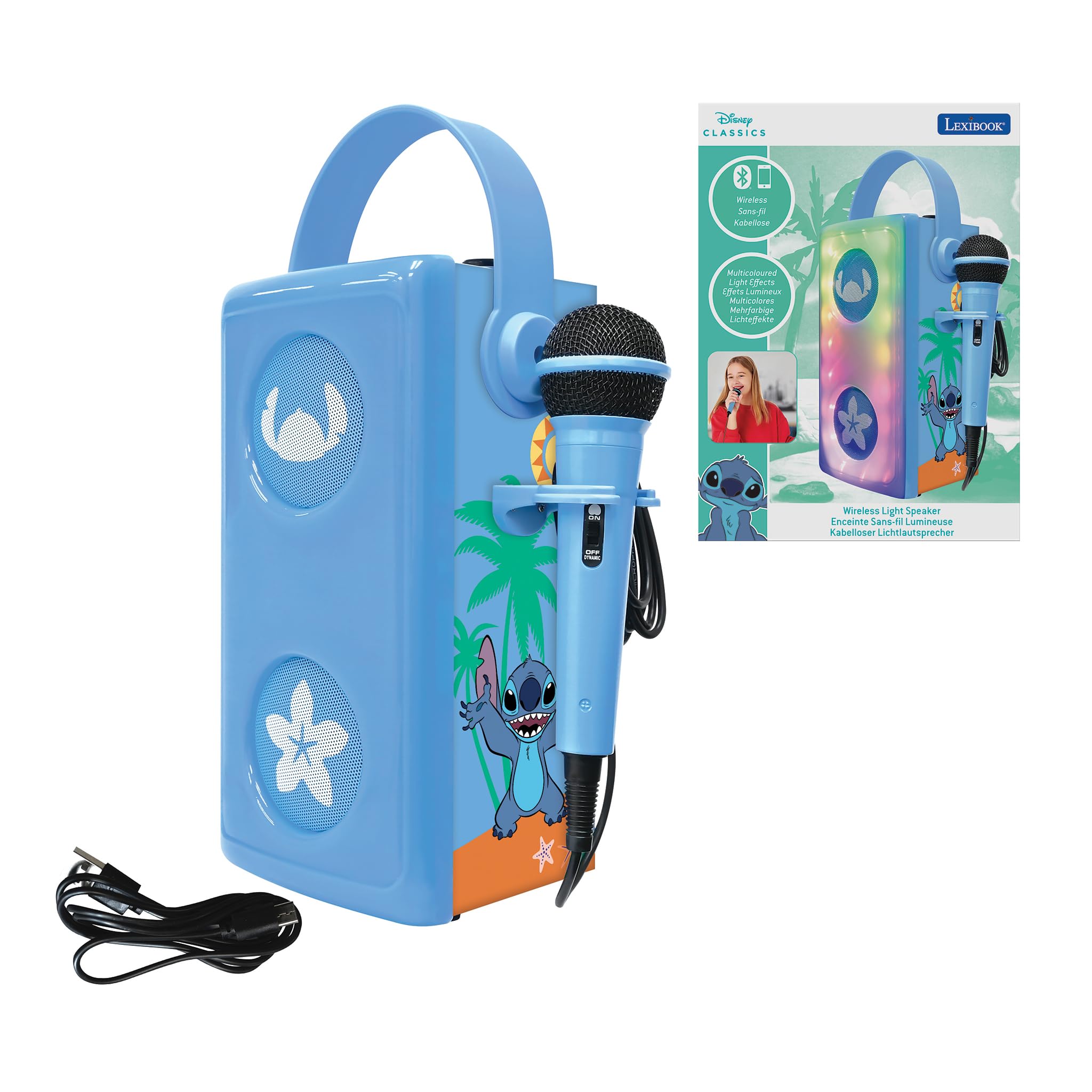 Lexibook Barbie BTP185BBZ altoparlante bluetooth rosa con microfono