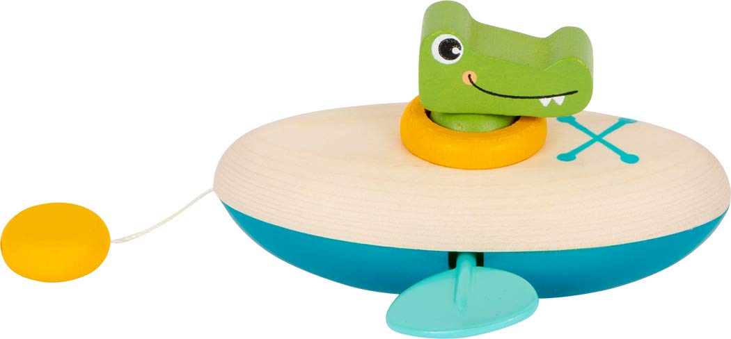 smallfoot 11655 canoa coccodrillo gioco bagnetto a carica