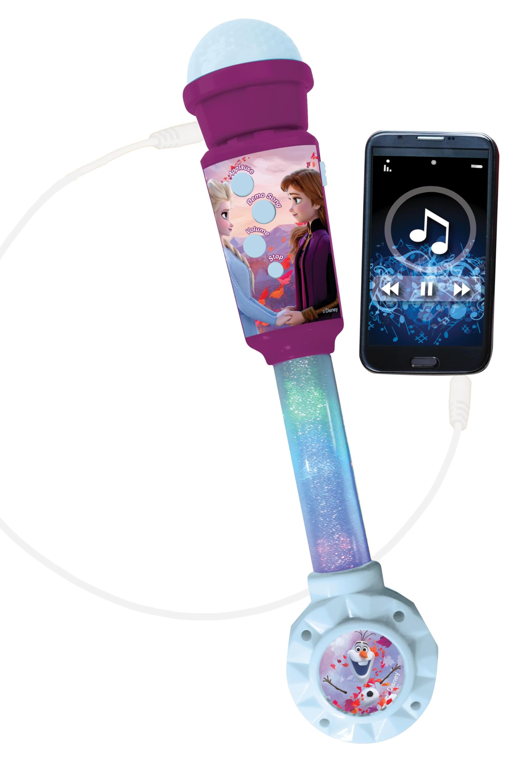 Lexibook Frozen MIC90FZLXB microfono luminoso bambini viola