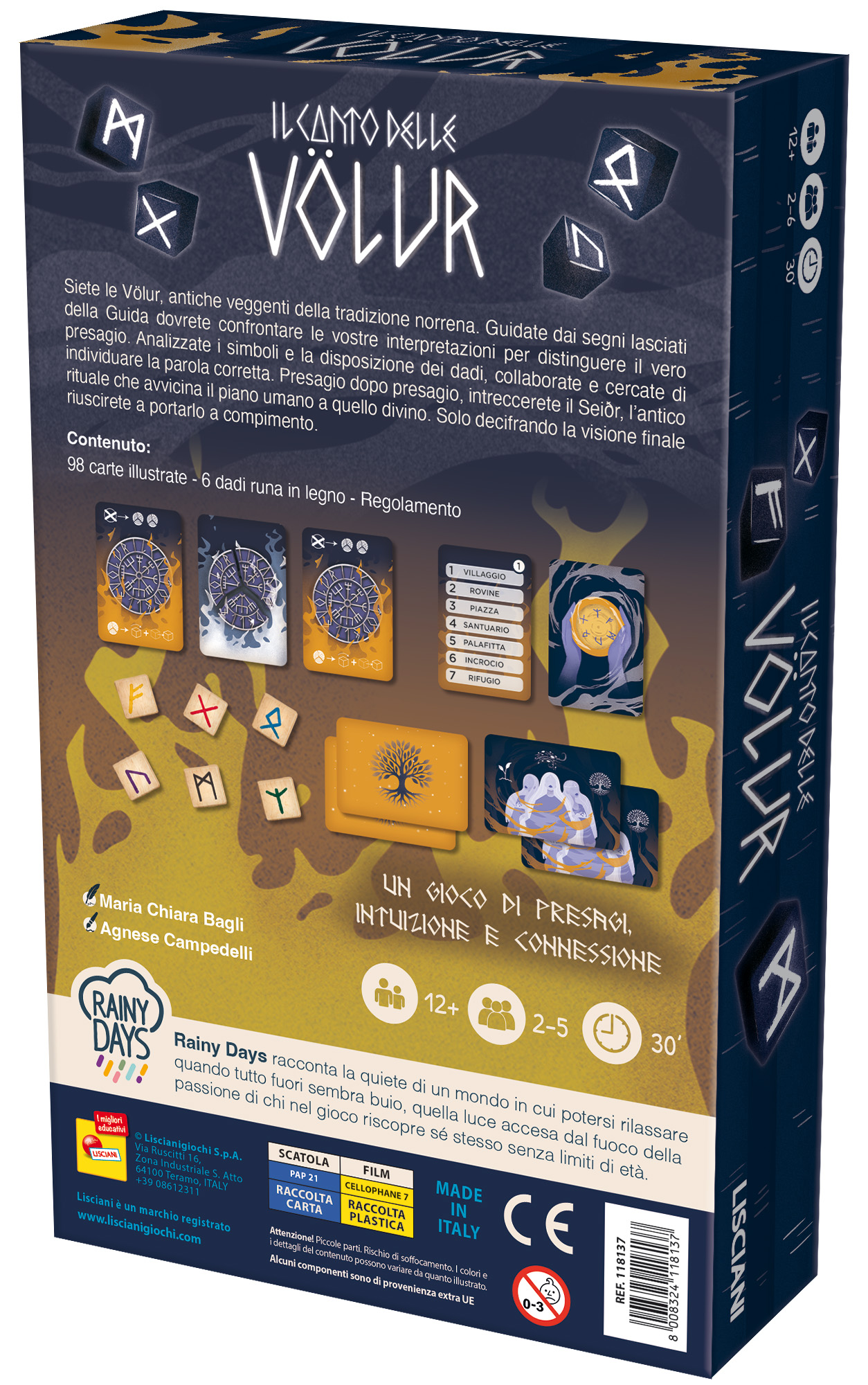 Lisciani Rainy Days Canto delle Volur gioco da tavolo