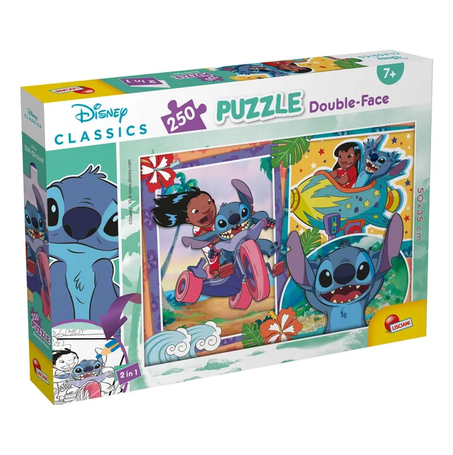 Lisciani Disney Puzzle DF Plus 250 puzzle Lilo & Stitch da colorare
