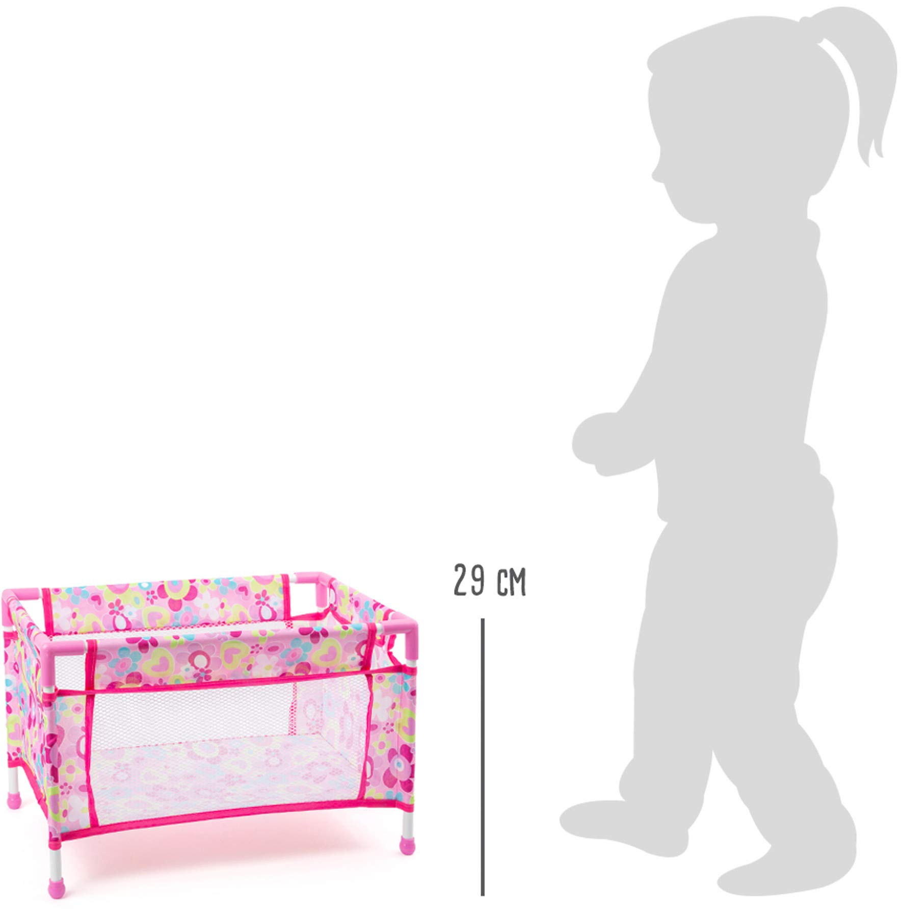 small foot 11484 lettino da viaggio bambole tessuto 3 anni+