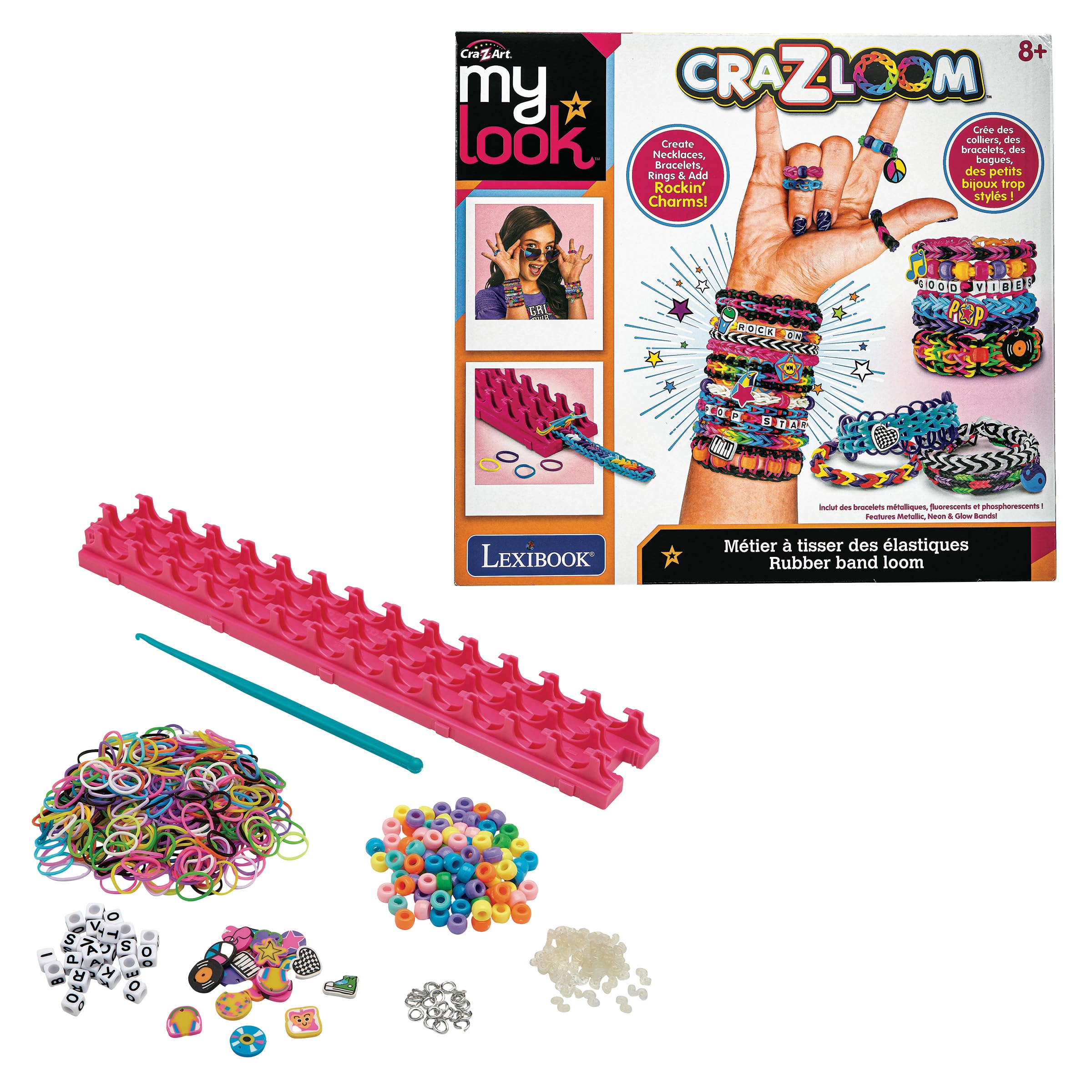 Lexibook Cra-Z-Loom CRLOOM9D kit braccialetti Stitch blu