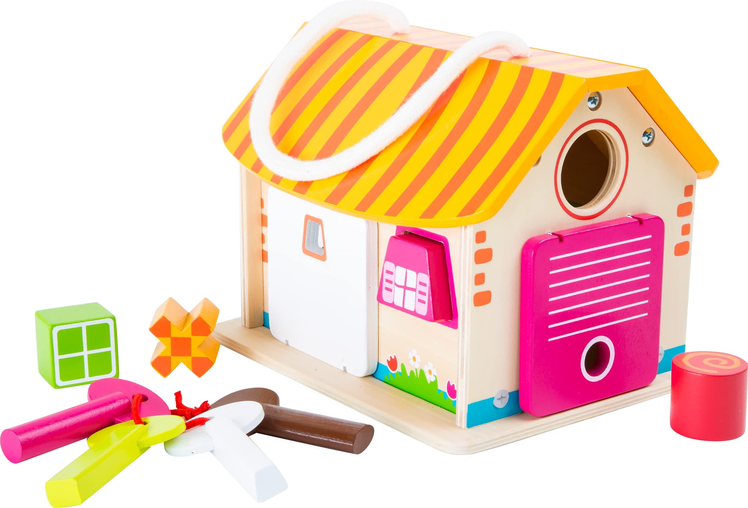 smallfoot 10315 gioco motricità stalla in legno