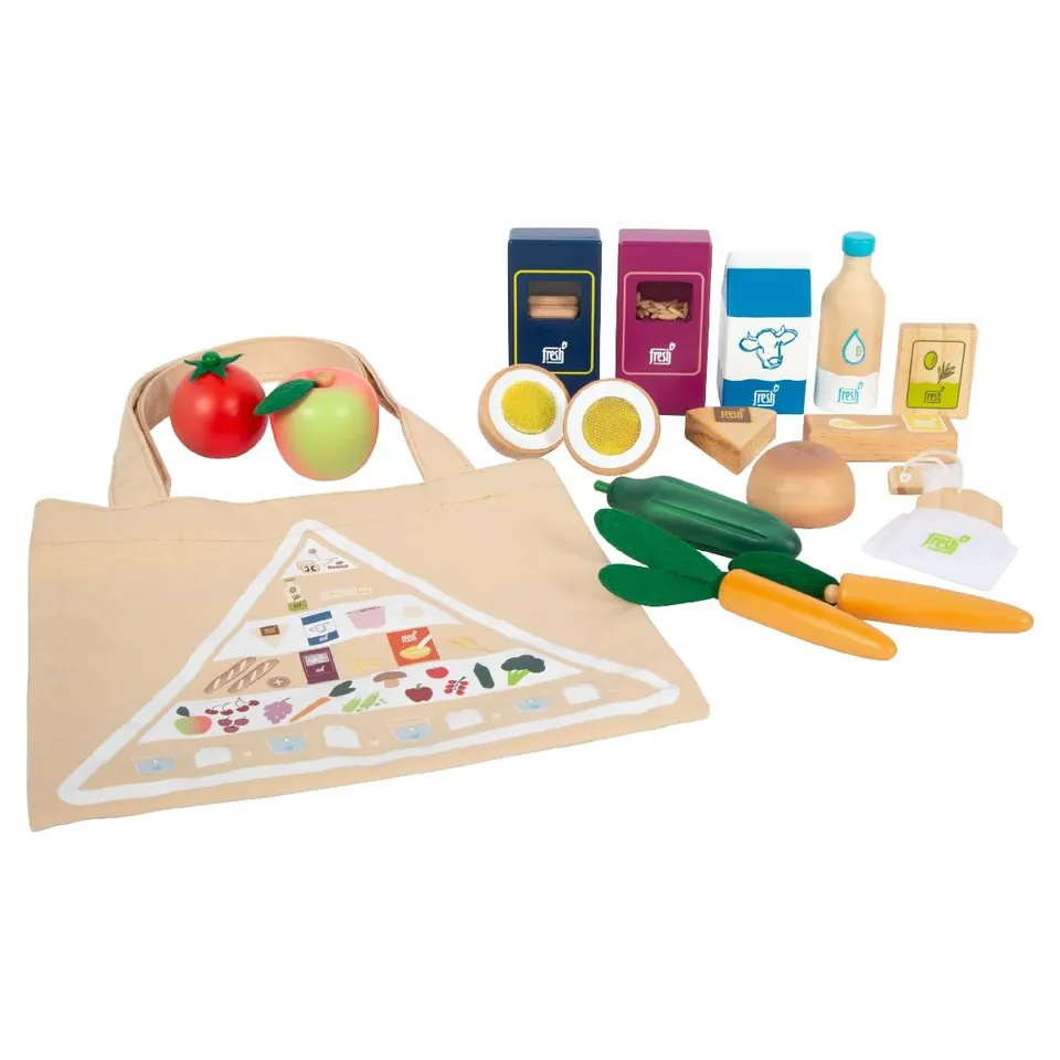 smallfoot fresh set alimenti vegetariani cibo giocattolo legno