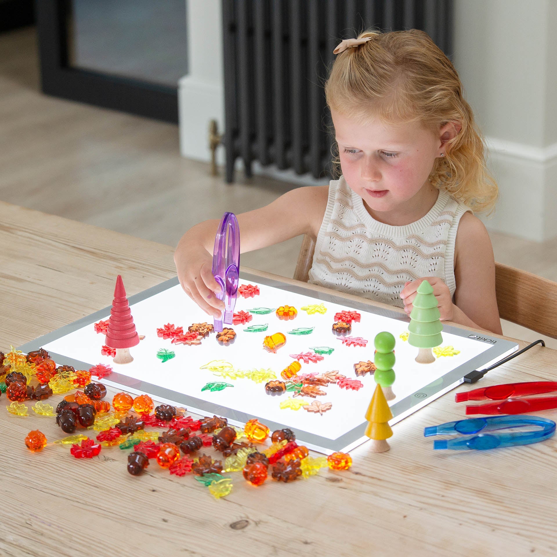 Tickit Translucent Colour Leaves foglie traslucide 120 pezzi 3 anni