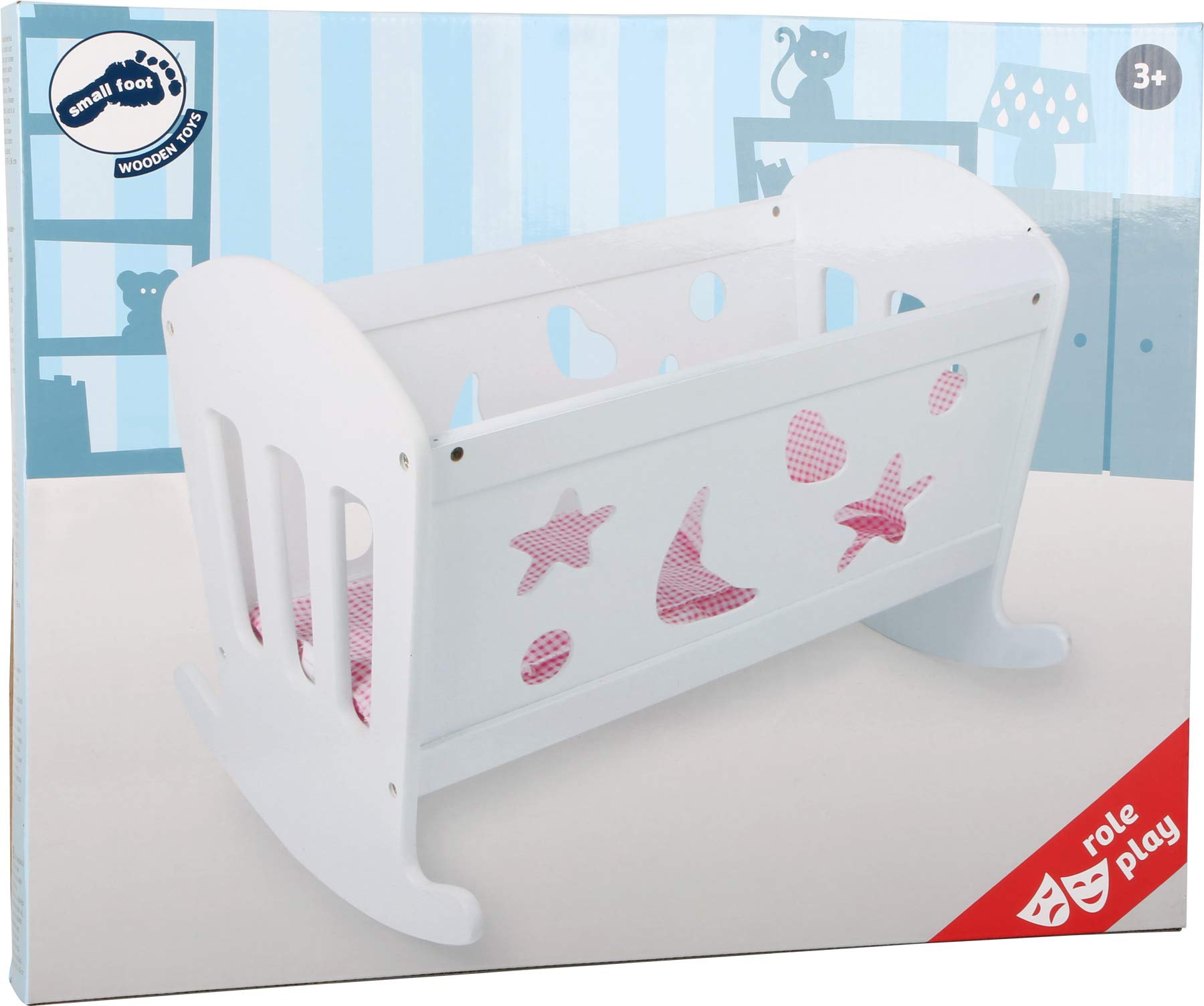 smallfoot Fabbrica dei sogni culla bambole legno 3 anni