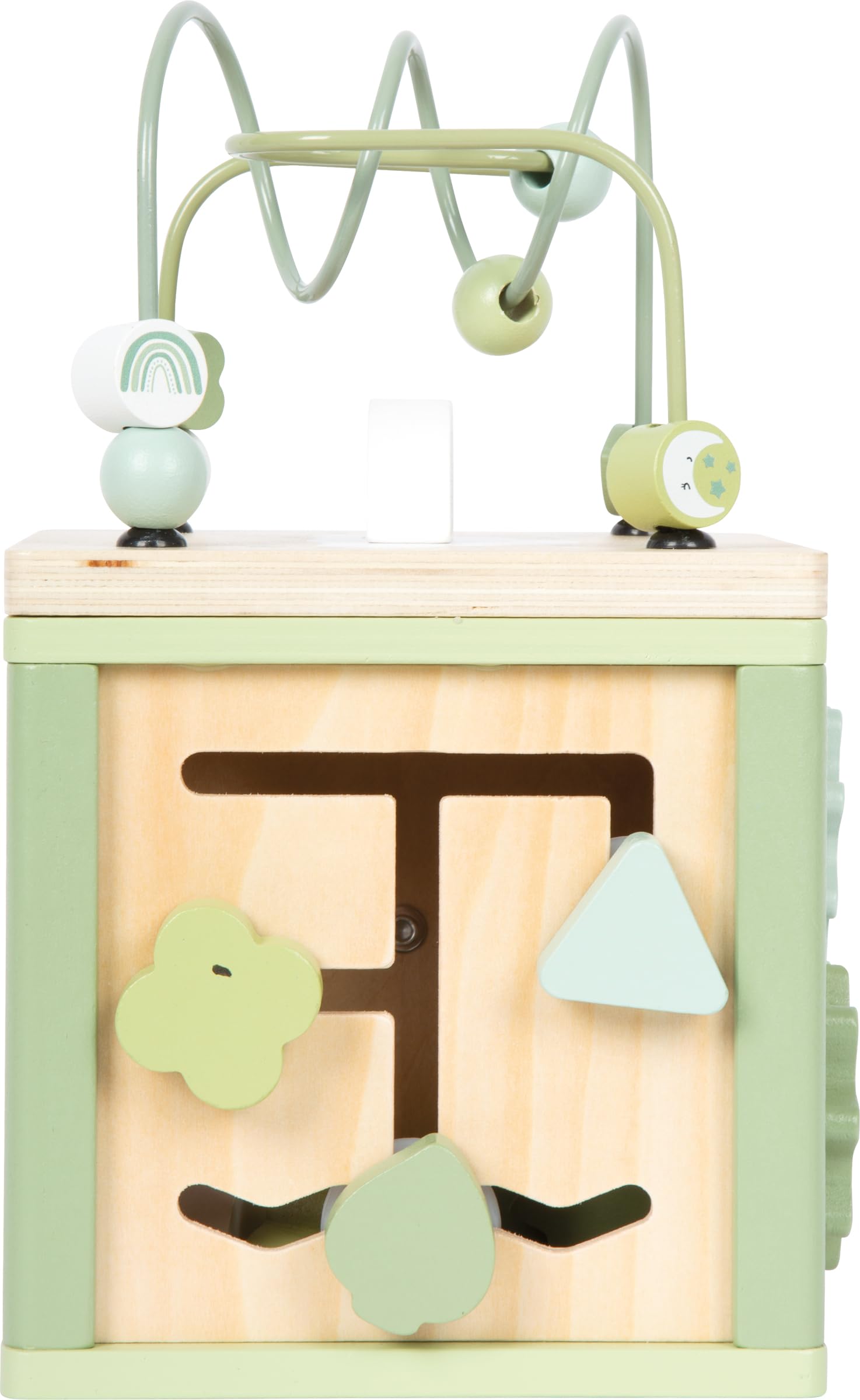 smallfoot Dado Motricita 12805 cubo legno verde