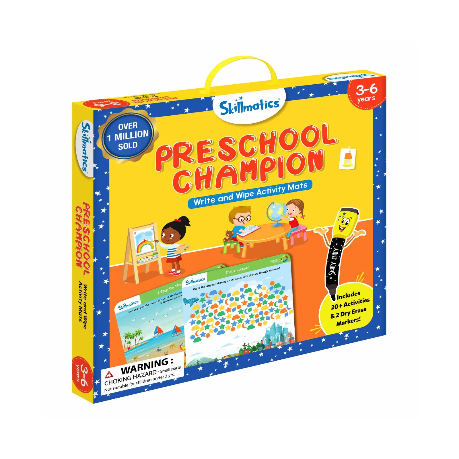 Skillmatics Write Learn Preschool Champion schede didattiche 17 attività
