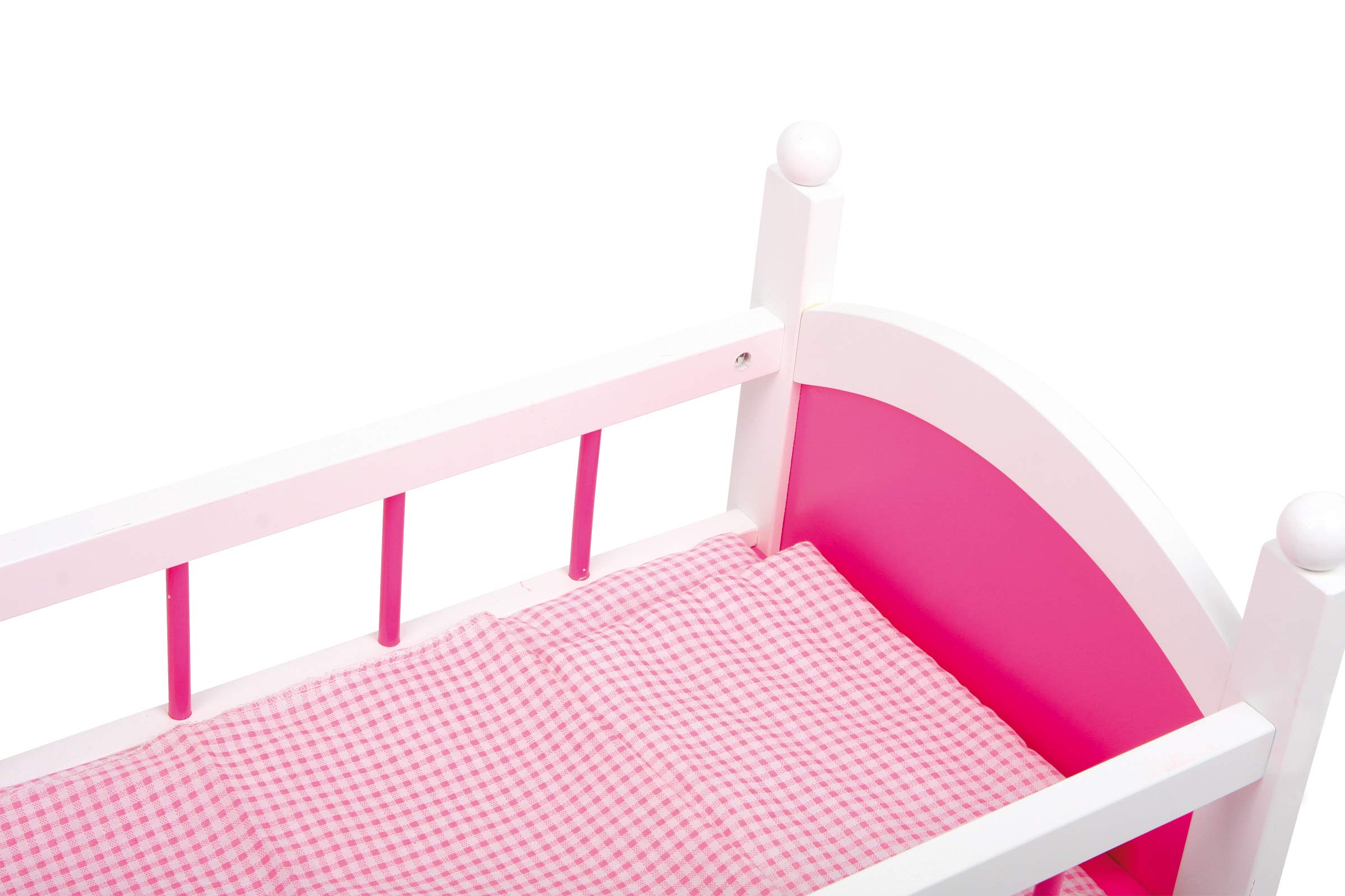 smallfoot lettino bambole legno rosa lettino rosa