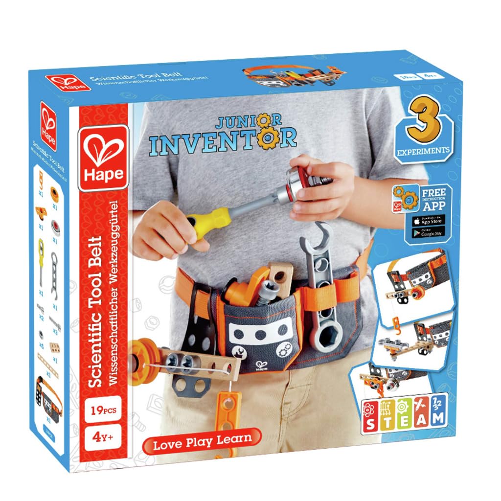 Hape Junior Inventor Cintura dello Scienziato attrezzi dai 4 anni