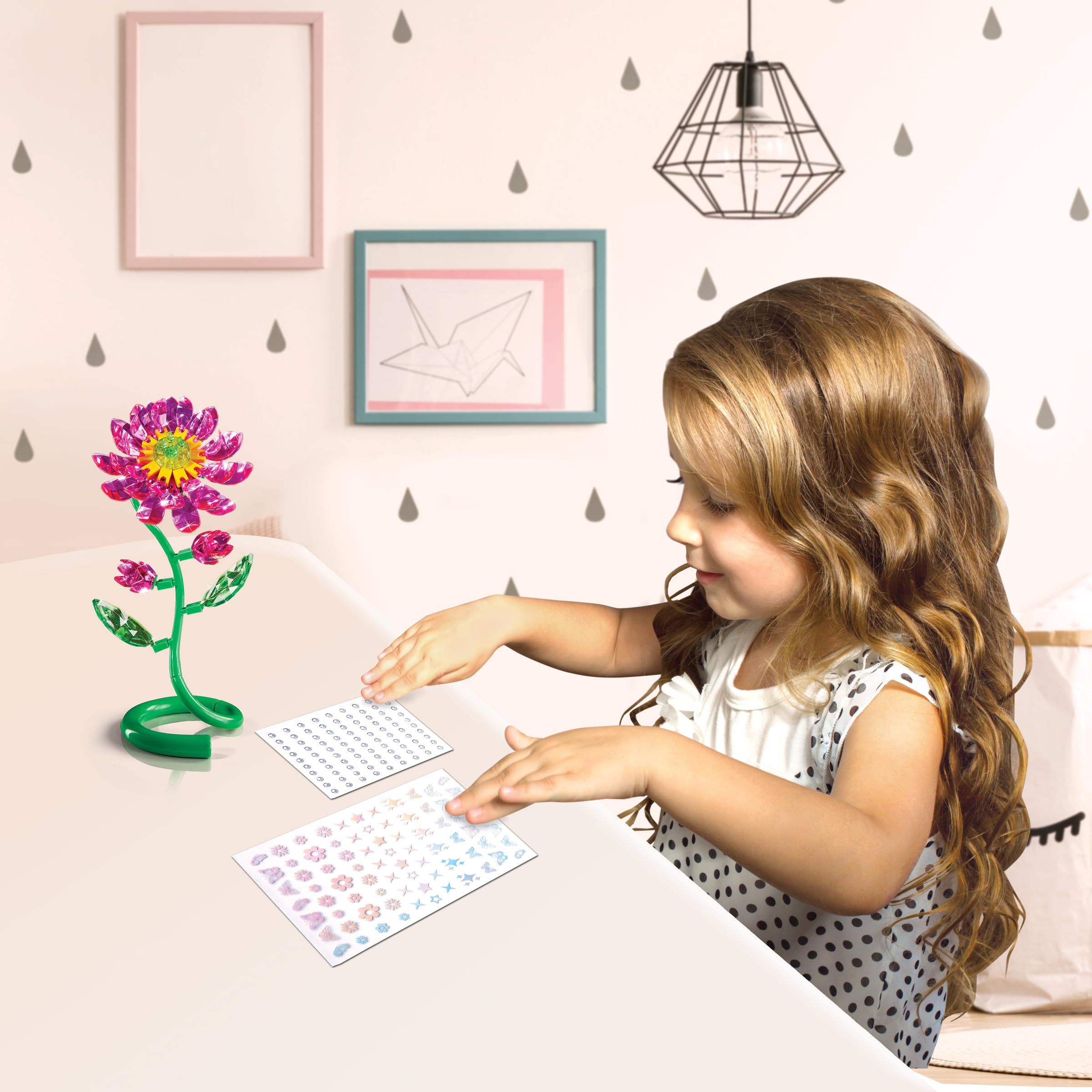 Lexibook Crystal Gem CRSS61 kit creativo fiore loto rosa verde