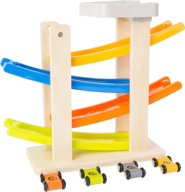 Smallfoot 10602 pista macchinine legno 4 livelli 4 auto