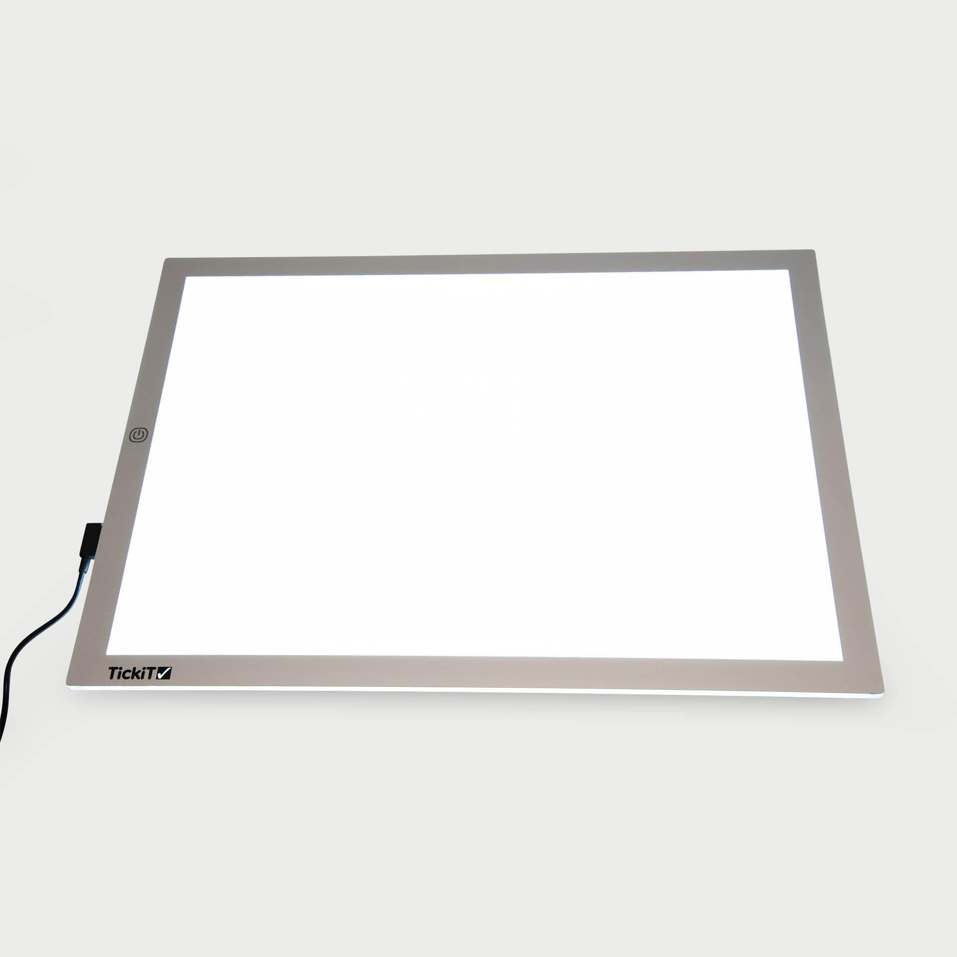 Tickit A3 pannello luminoso con vaschetta luce bianca