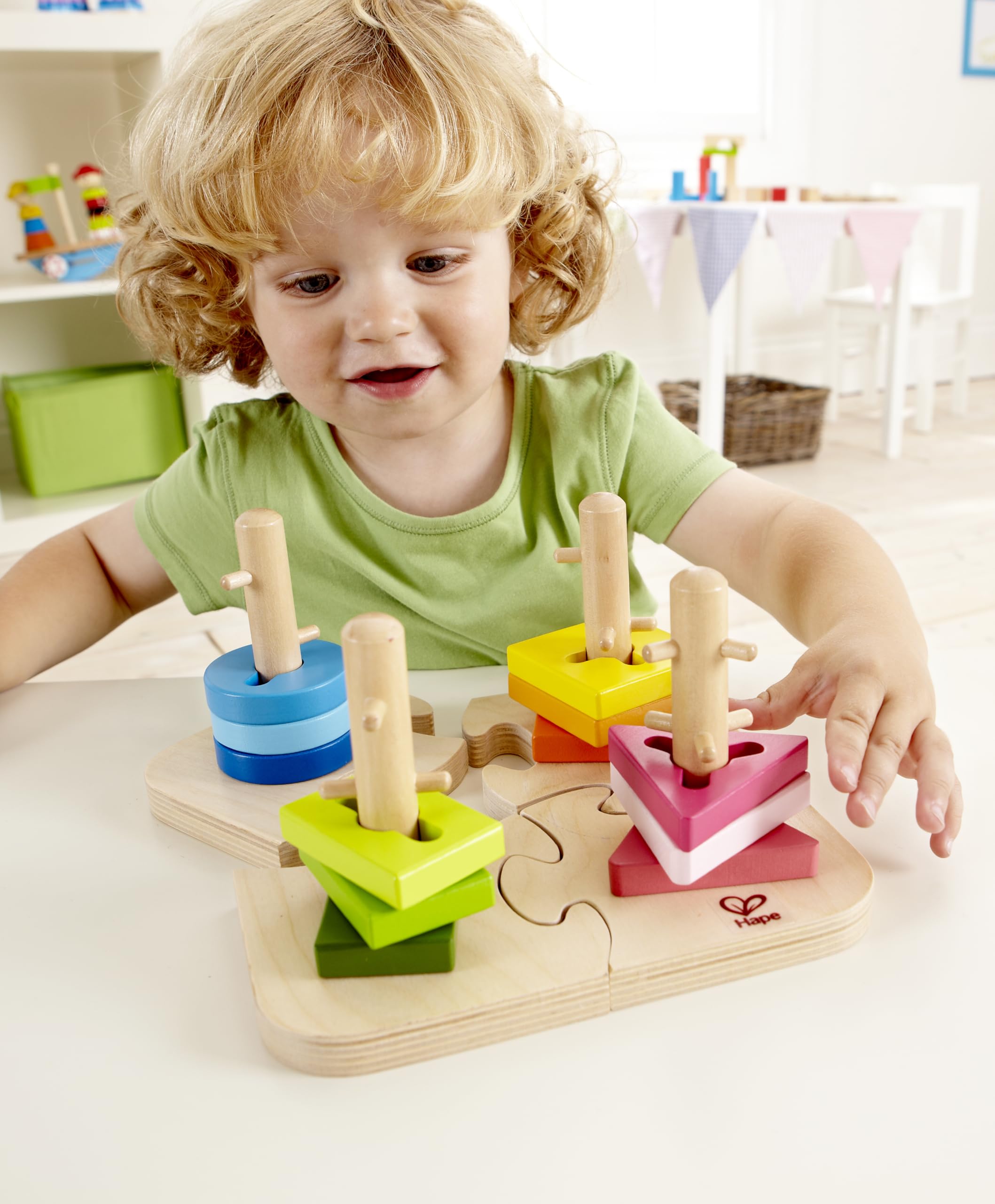Hape E0411 Puzzle Creativo gioco incastri in legno