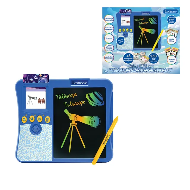 Lexibook Powerman Imagier Gioco Educativo 200 Carte Bilingue