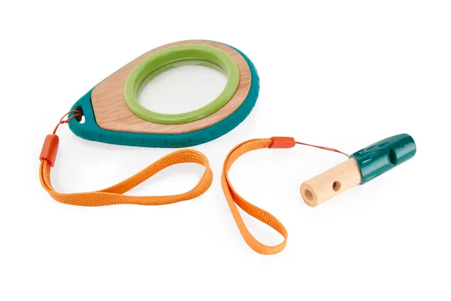 Hape Nature Fun set esploratore fischietto lente per esterno