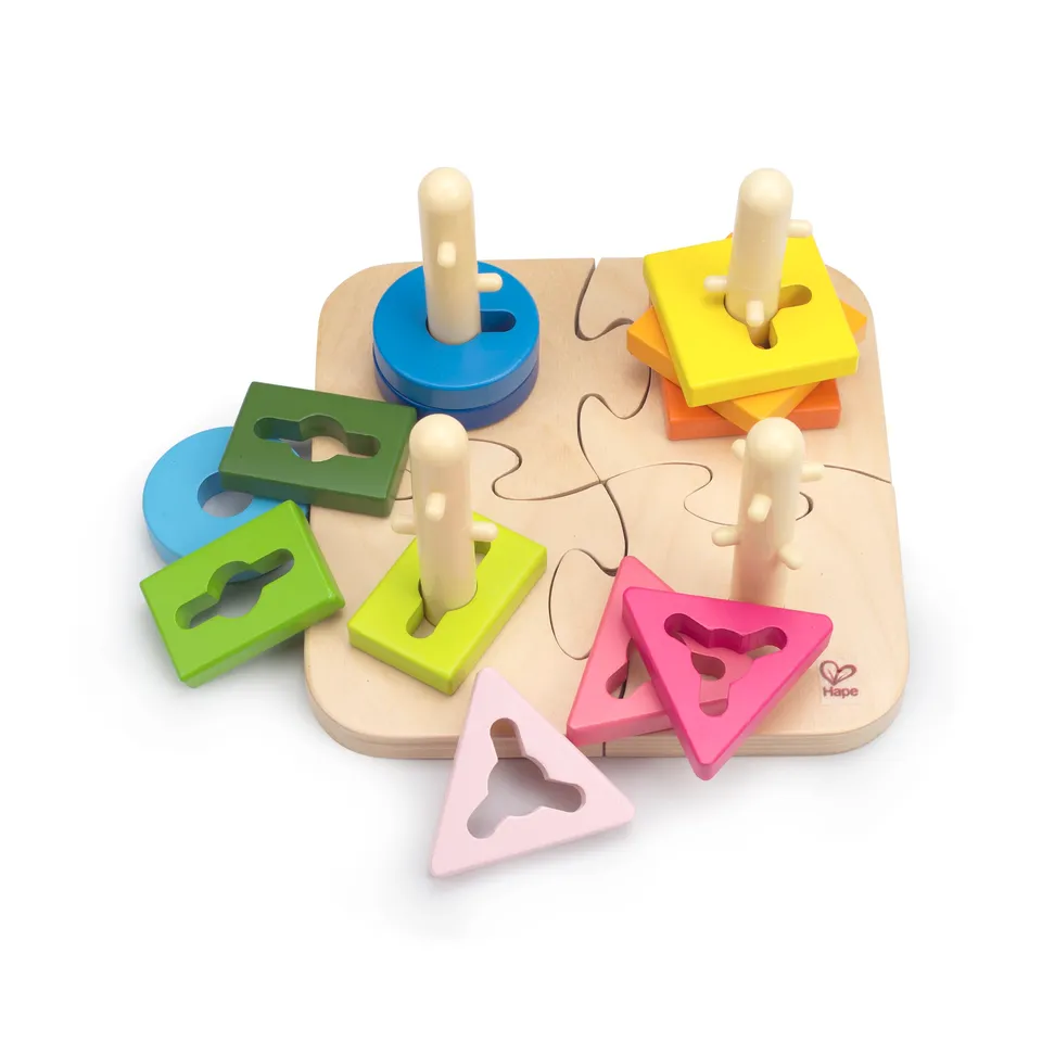 Hape E0411 Puzzle Creativo gioco incastri in legno