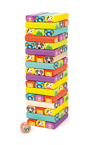 small foot Torre Traballante 11973 Gioco Legno Animali