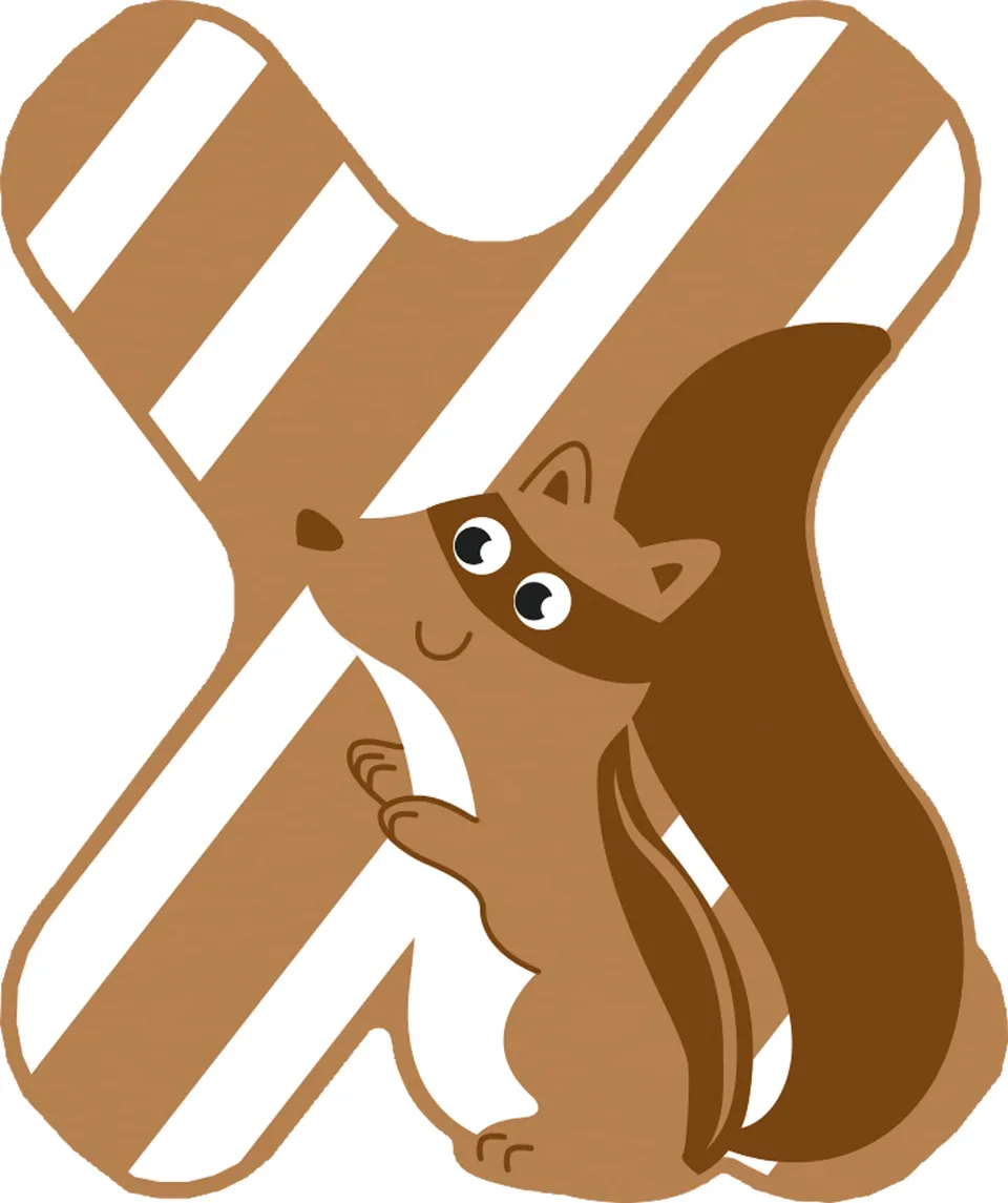 smallfoot Set Lettere Cameretta 12531 lettera legno X xero 6 pezzi