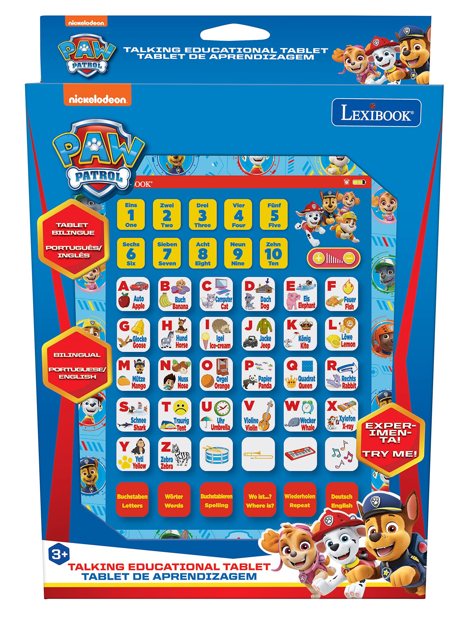 Lexibook Paw Patrol JCPAD002 tablet educativo bilingue blu