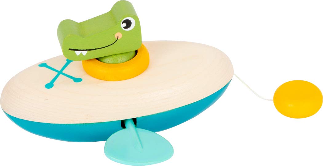 smallfoot 11655 canoa coccodrillo gioco bagnetto a carica