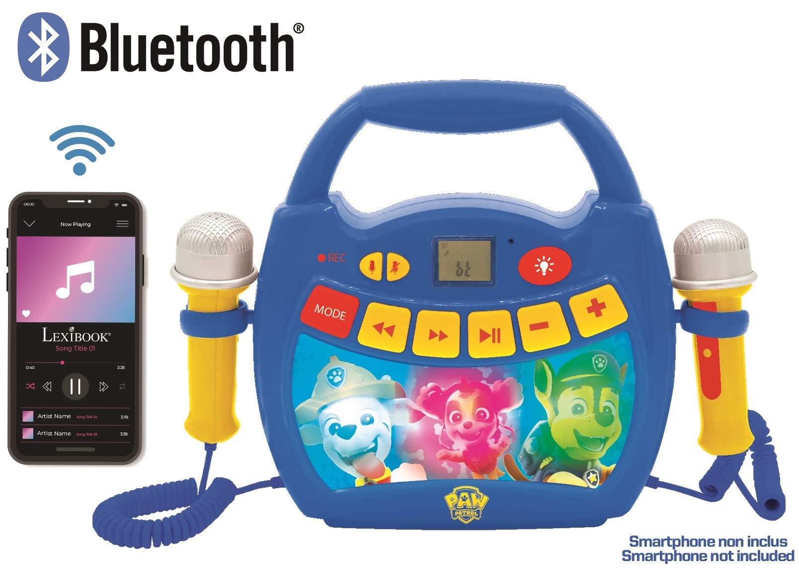 Lexibook Paw Patrol MP320PAZ karaoke bambini bluetooth