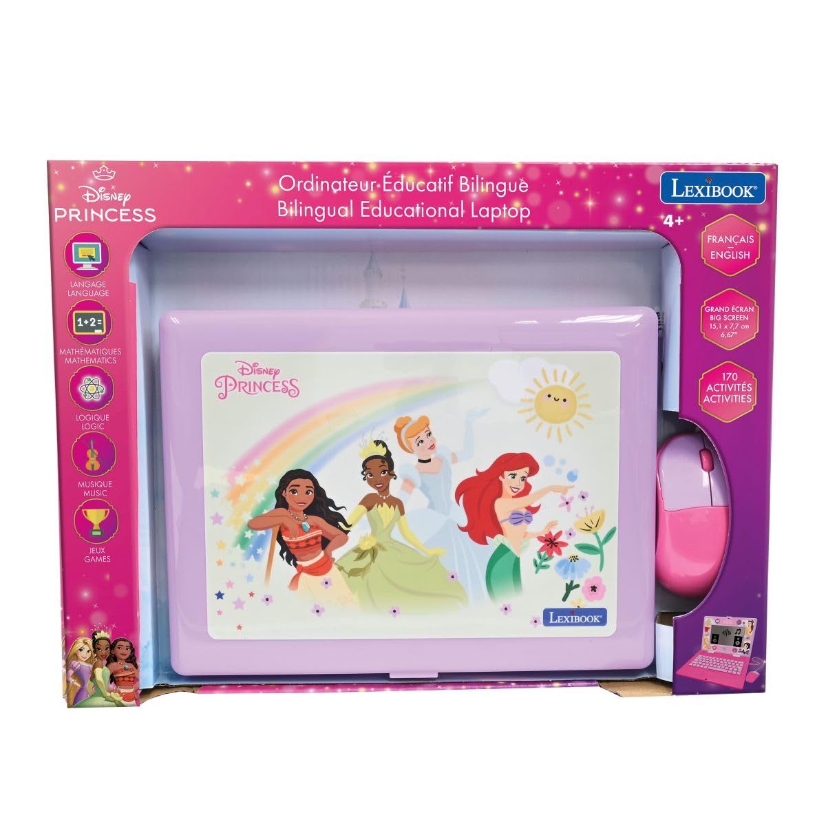 Lexibook Principesse JC599DPi1 laptop educativo rosa bilingue