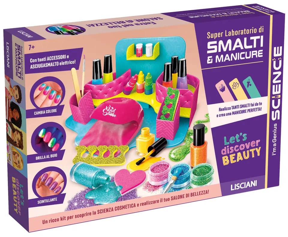 Lisciani I'm a Genius Super Smalti e Manicure kit manicure cambia colore