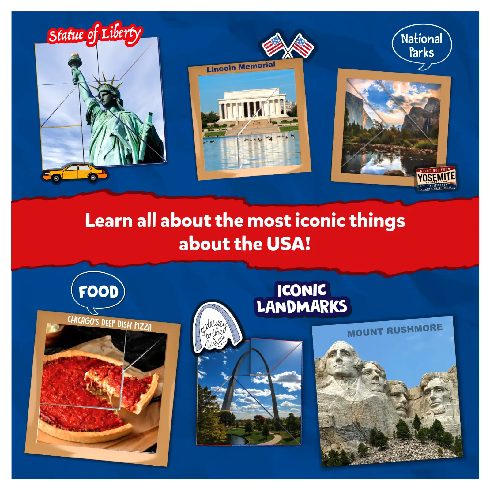 Skillmatics Craft-O-Pedia All Around The USA origami libro 48 puzzle